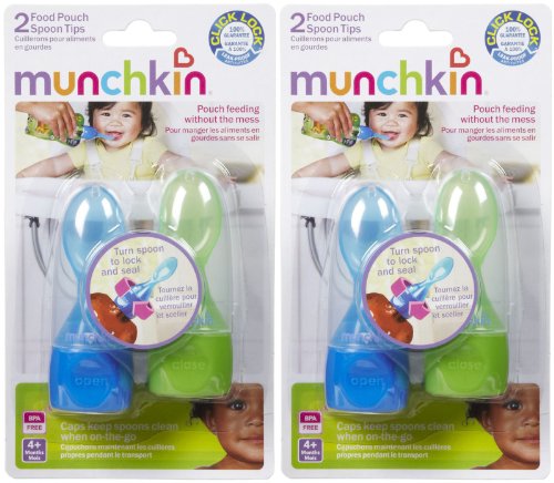 Munchkin Click Lock Food Pouch Spoon Tips - 2 ea.