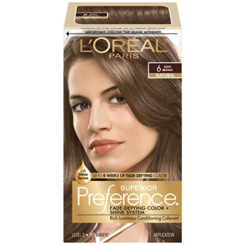 Loreal Superior Preference Hair Color, 6 Light Brown - 1 ea.