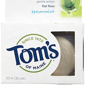 Tom's of Maine - Antiplaque Flat Floss Spearmint - 32 Yard(s)
