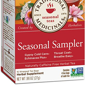 Traditional Medicinals - Seasonal Sampler Tea - 16 Tea Bags