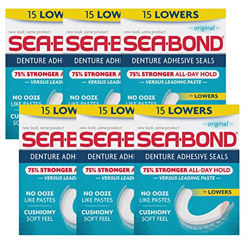 Sea Bond Denture Adhesive Wafers Lowers, Original - 15 ea