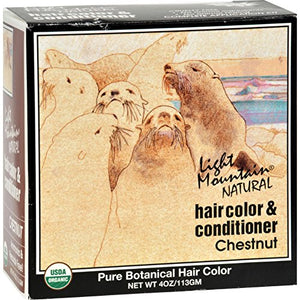 Light Mountain Natural - Hair Color & Conditioner Kit Chestnut - 4 oz.