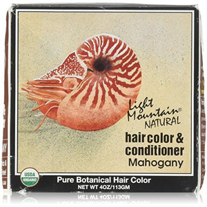 Light Mountain Natural - Hair Color & Conditioner Kit Mahogany - 4 oz.