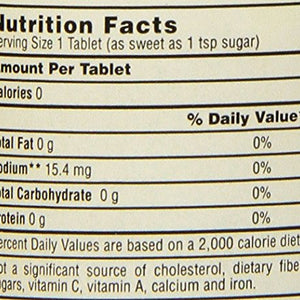 Necta Sweet Saccharin Sugar Substitute 0.25 Grain Tablets - 500 Each