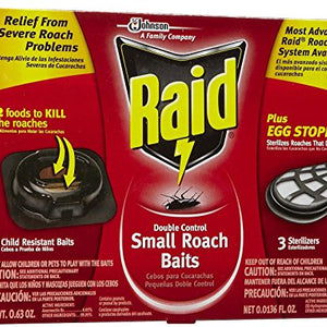 Raid Double Control Small Roach Baits Plus Egg Stoppers - 15 Baits