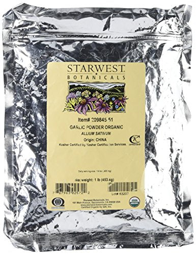 Starwest Botanicals - Bulk Garlic Powder Organic - 1 lb.