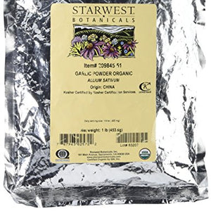 Starwest Botanicals - Bulk Garlic Powder Organic - 1 lb.