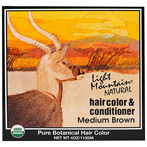 Light Mountain Natural - Hair Color & Conditioner Kit Medium Brown - 4 oz.